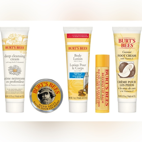 BNIB BURT’S BEES 5 PIECE ESSENTIAL KIT - Picture 2 of 14